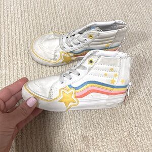 Vans little girl high tops- barely worn size toddler 9